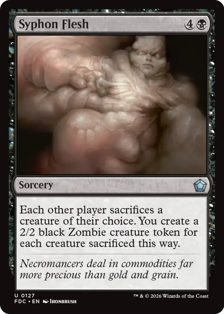 Siphonner la chair — Foundations Commander — Magic: The Gathering
