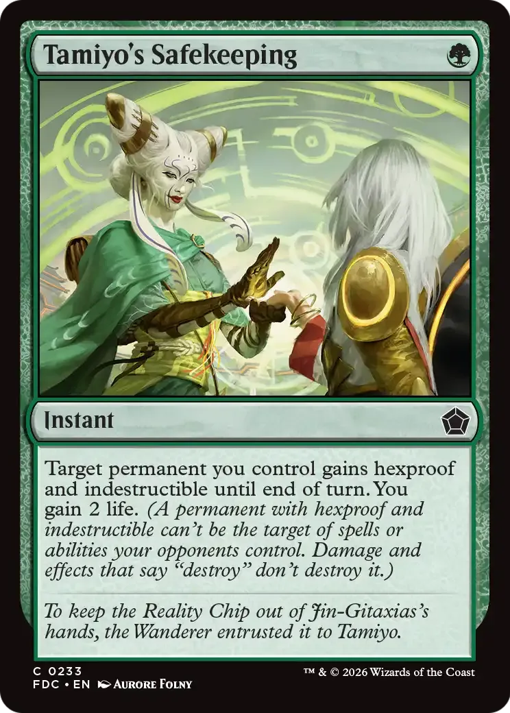 Sauvegarde de Tamiyo — Foundations Commander — Magic: The Gathering