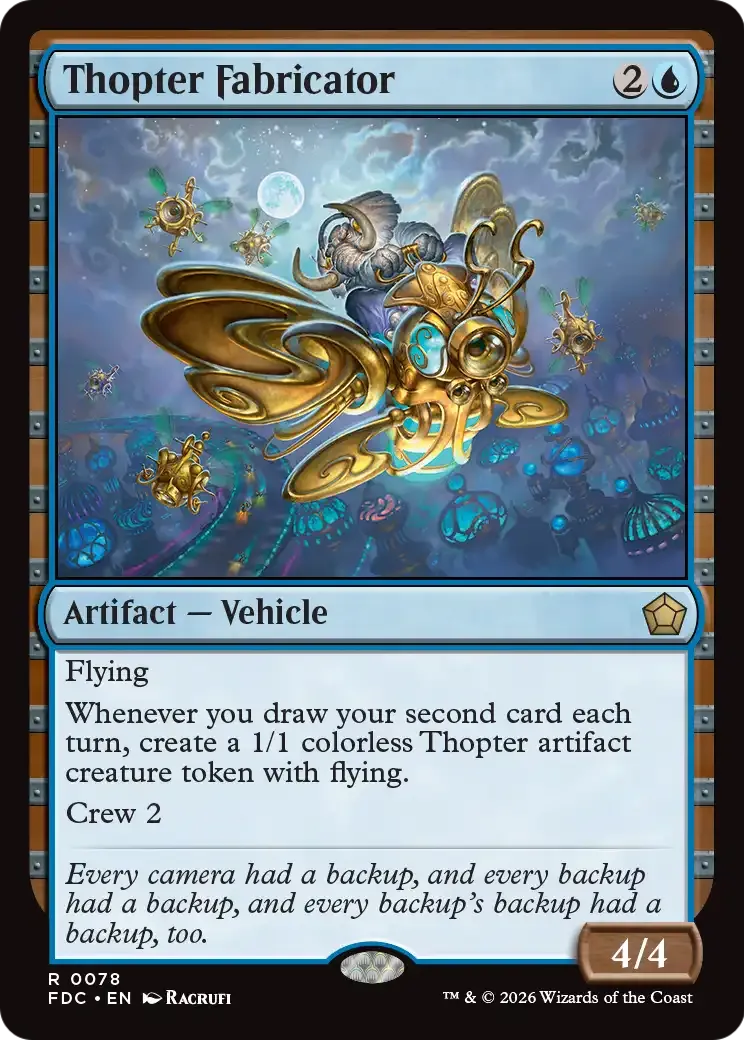Fabricant de mécanoptères — Foundations Commander — Magic: The Gathering