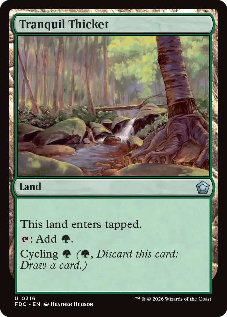 Halliers tranquilles — Foundations Commander — Magic: The Gathering