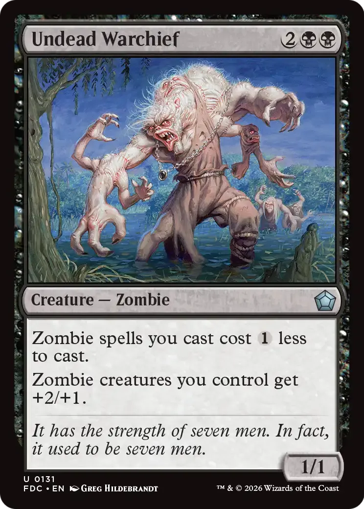 Chef de guerre mort-vivant — Foundations Commander — Magic: The Gathering