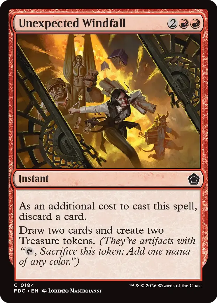 Aubaine inattendue — Foundations Commander — Magic: The Gathering