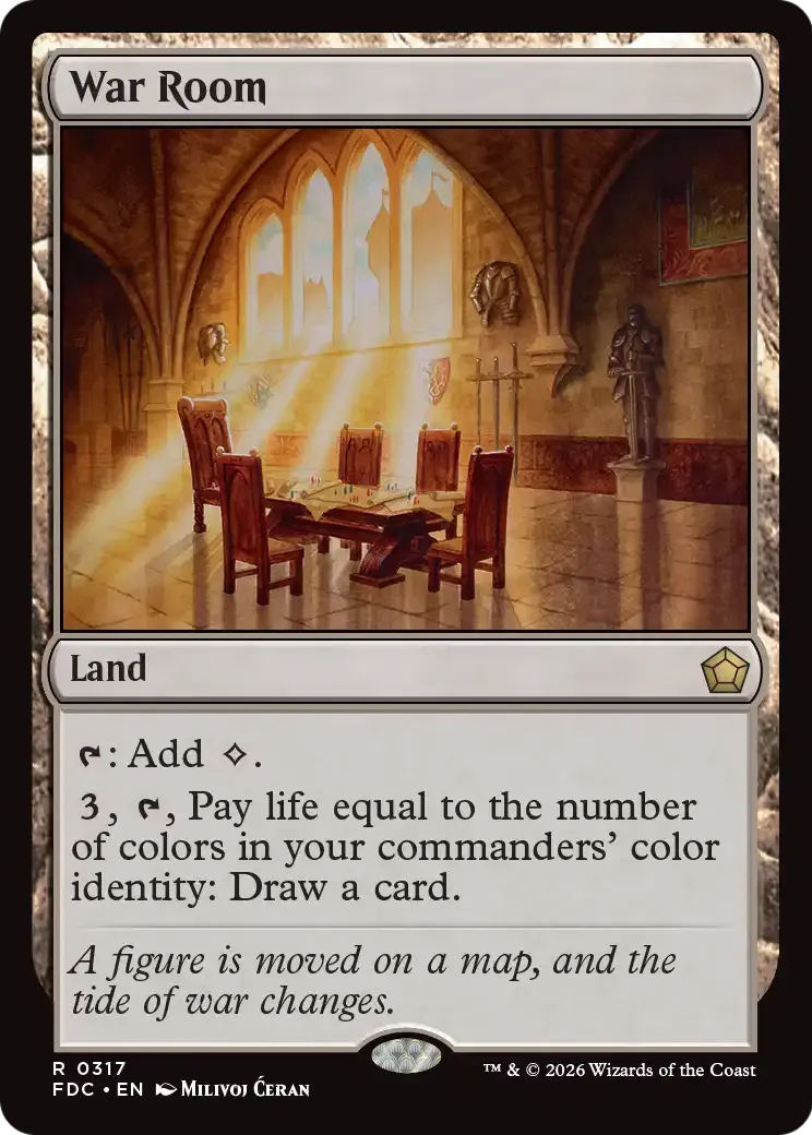 Salle de guerre — Foundations Commander — Magic: The Gathering
