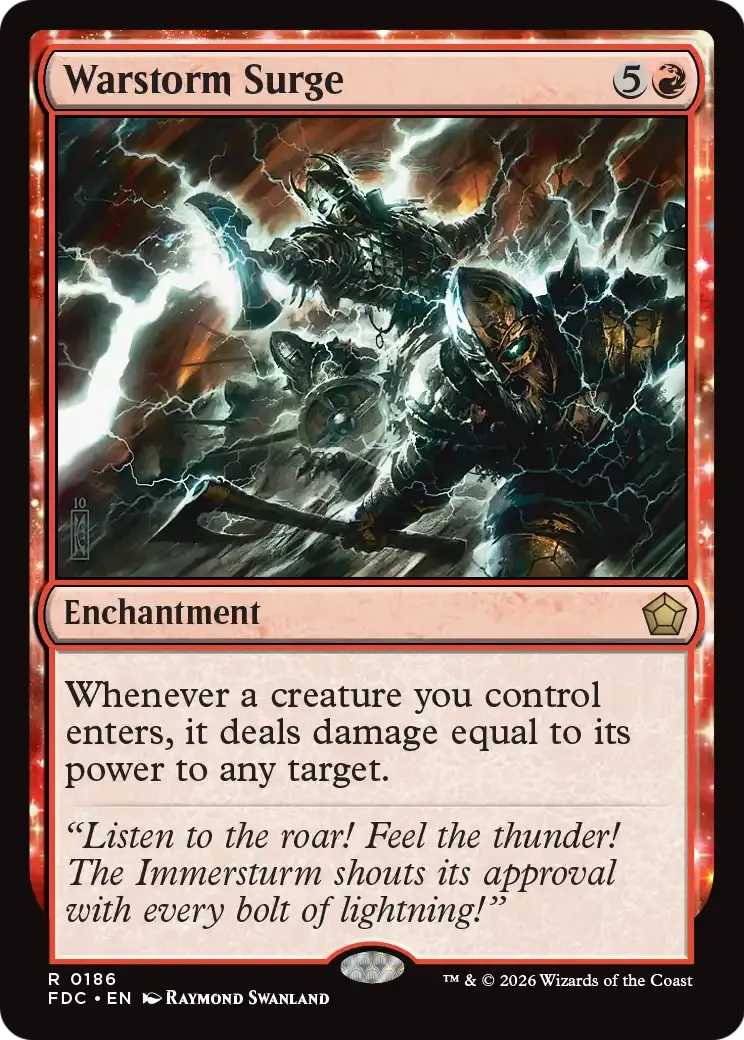 Déferlement de l'orage de guerre — Foundations Commander — Magic: The Gathering