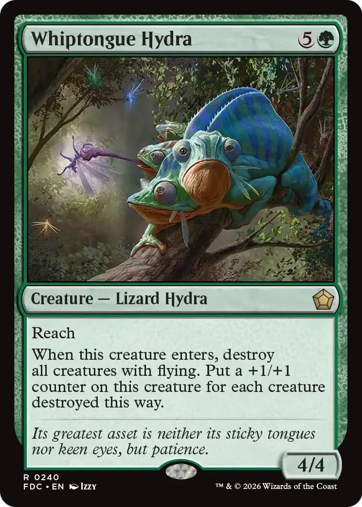 Whiptongue Hydra — Foundations Commander — Magic: The Gathering