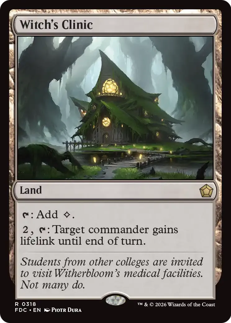 Dispensaire de l'envoûteuse — Foundations Commander — Magic: The Gathering