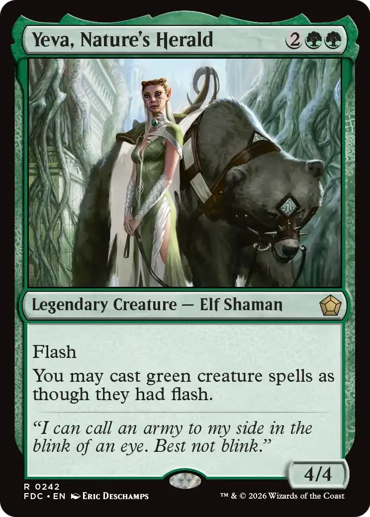 Yeva, héraut de la Nature — Foundations Commander — Magic: The Gathering