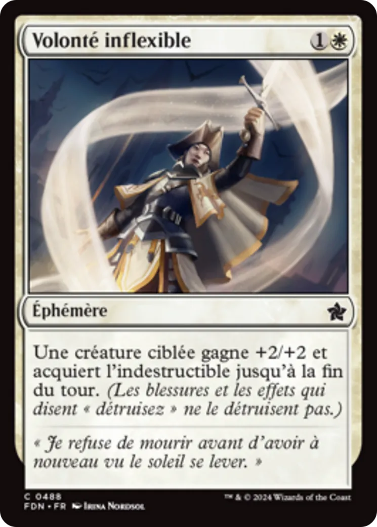 Volonté inflexible — Foundations — Magic: The Gathering