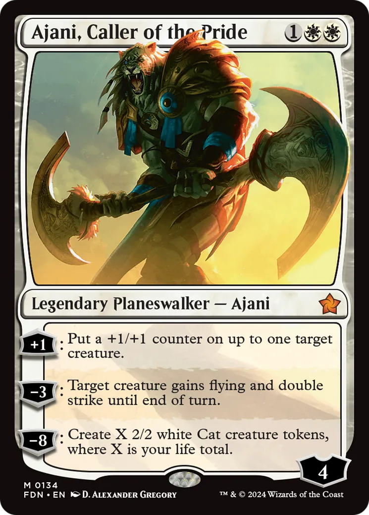 Ajani, meneur de la bande — Foundations — Magic: The Gathering