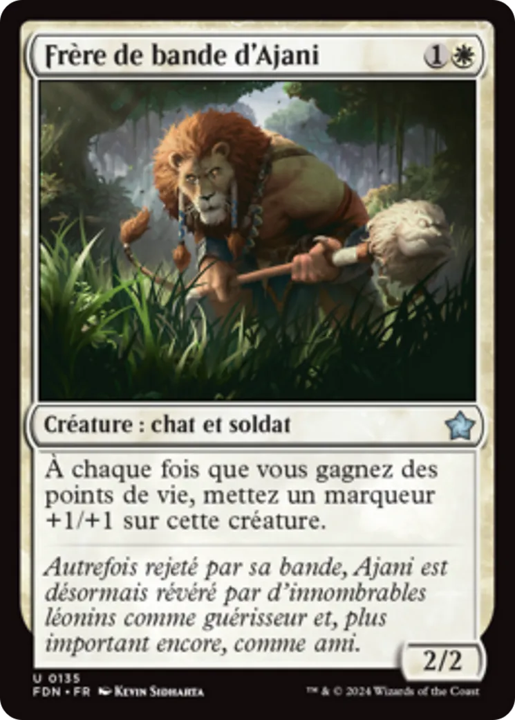 Frère de bande d'Ajani — Foundations — Magic: The Gathering