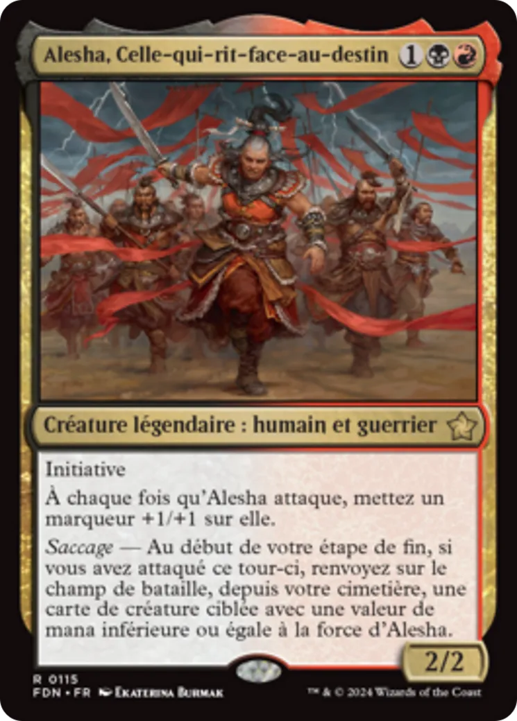 Alesha, Celle-qui-rit-face-au-destin from Foundations - Magic: The Gathering