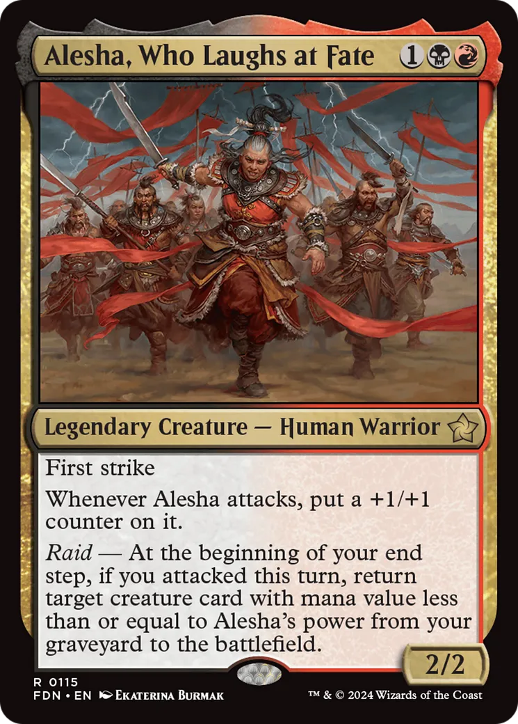 Alesha, Who Laughs at Fate — Foundations — Magic: The Gathering