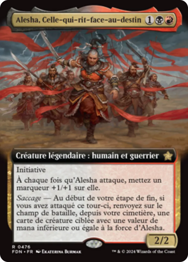 Alesha, Celle-qui-rit-face-au-destin — Foundations — Magic: The Gathering