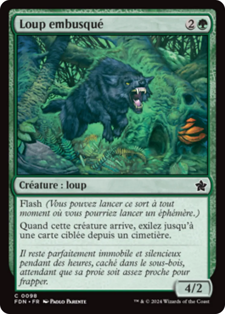Loup embusqué — Foundations — Magic: The Gathering