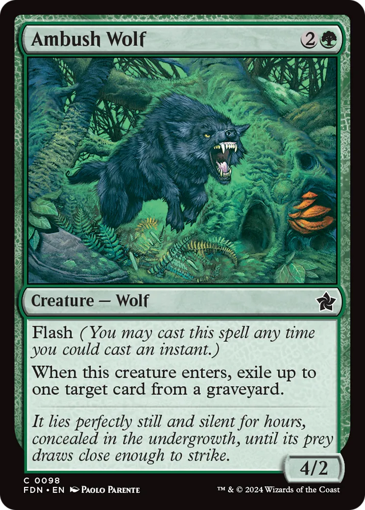 Loup embusqué — Foundations — Magic: The Gathering