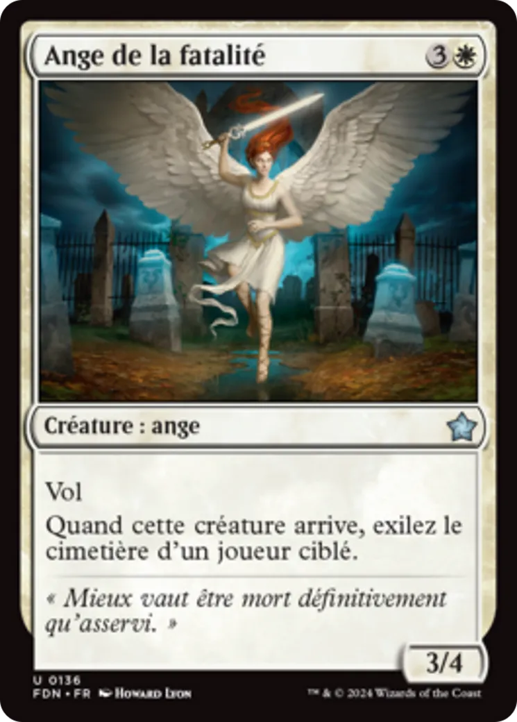 Ange de la fatalité — Foundations — Magic: The Gathering