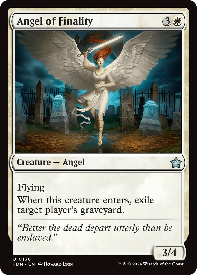 Angel of Finality — Foundations — Magic: The Gathering