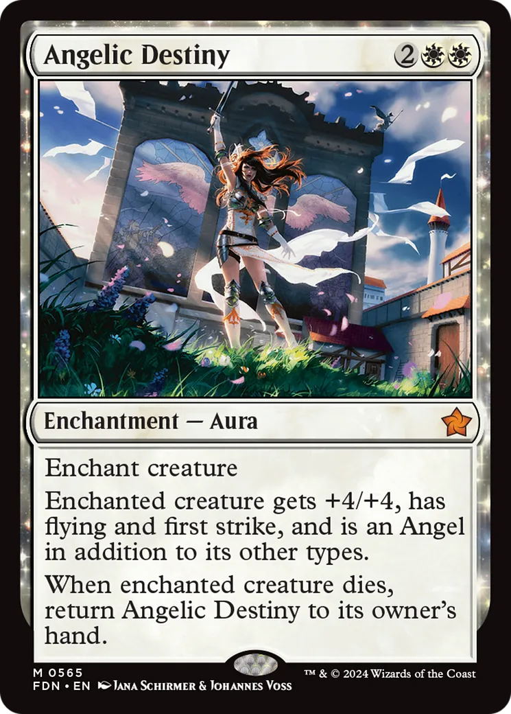 Destinée angélique from Foundations - Magic: The Gathering