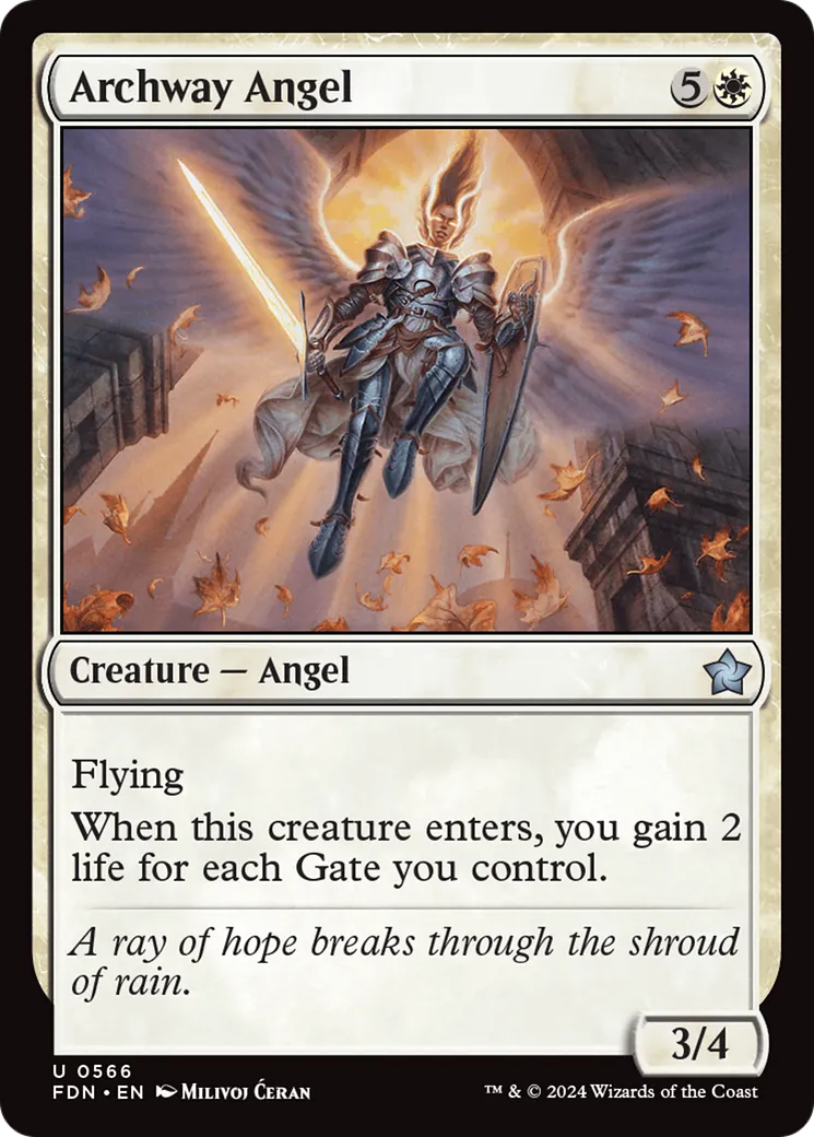 Archway Angel — Foundations — Magic: The Gathering