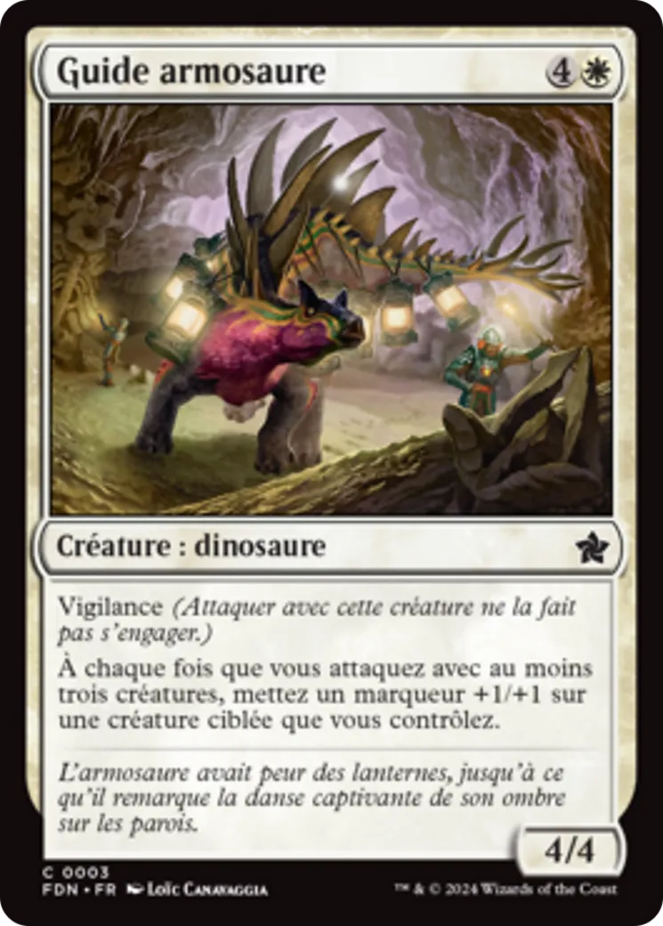 Guide armosaure — Foundations — Magic: The Gathering