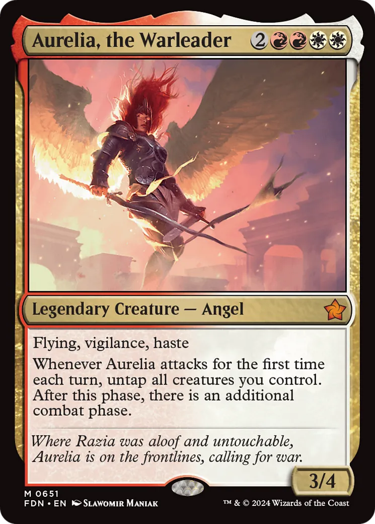 Aurélia, la Meneuse de guerre — Foundations — Magic: The Gathering