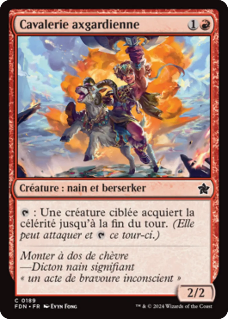 Cavalerie axgardienne — Foundations — Magic: The Gathering
