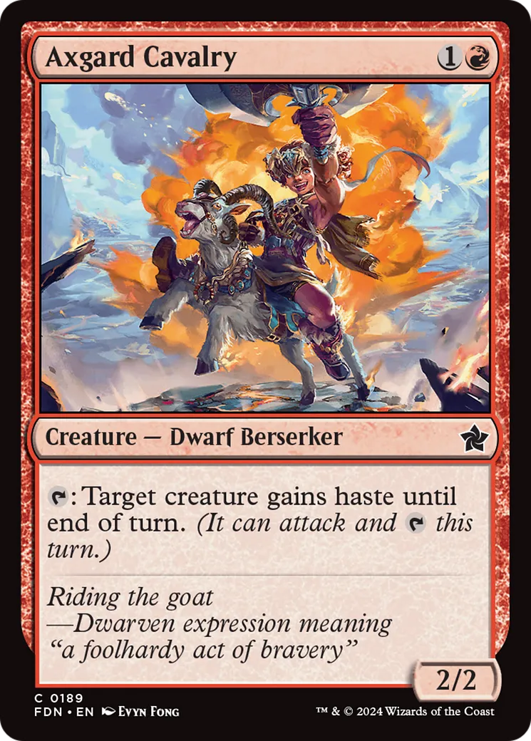 Axgard Cavalry — Foundations — Magic: The Gathering