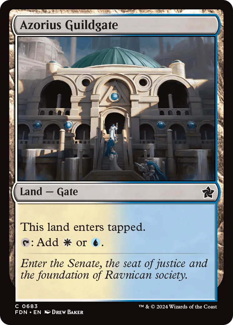 Azorius Guildgate from Foundations - Magic: The Gathering