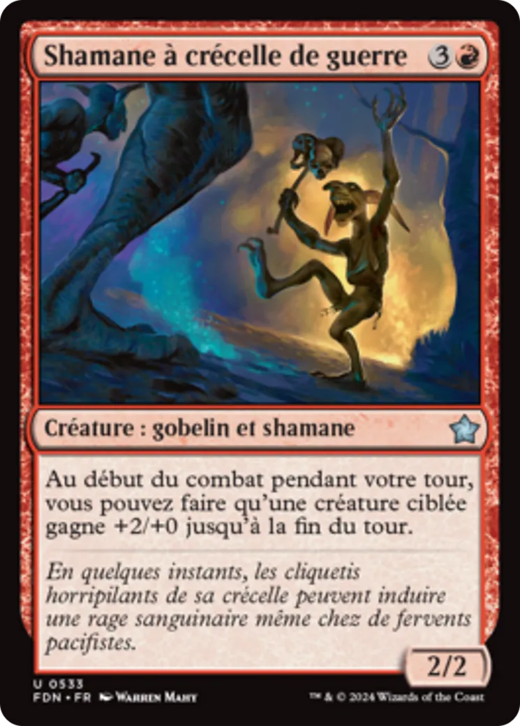 Shamane à crécelle de guerre — Foundations — Magic: The Gathering