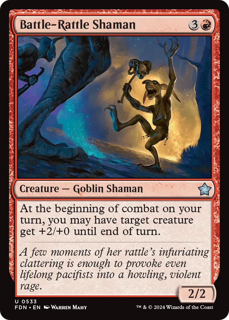 Shamane à crécelle de guerre — Foundations — Magic: The Gathering