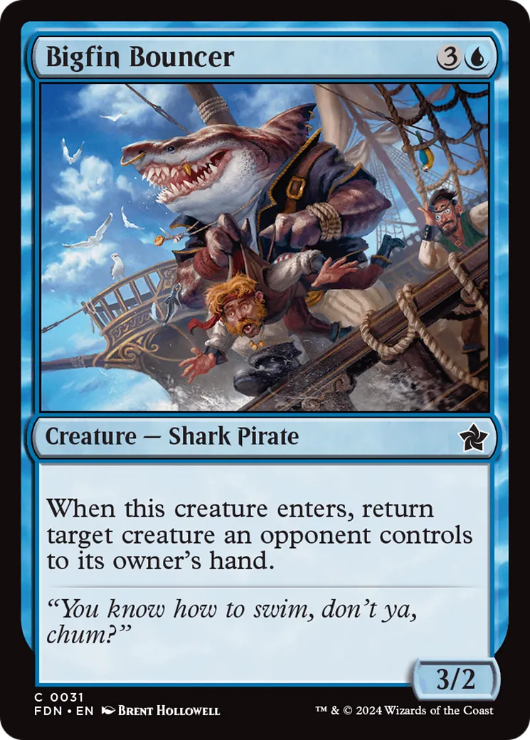 Videur à gros aileron — Foundations — Magic: The Gathering