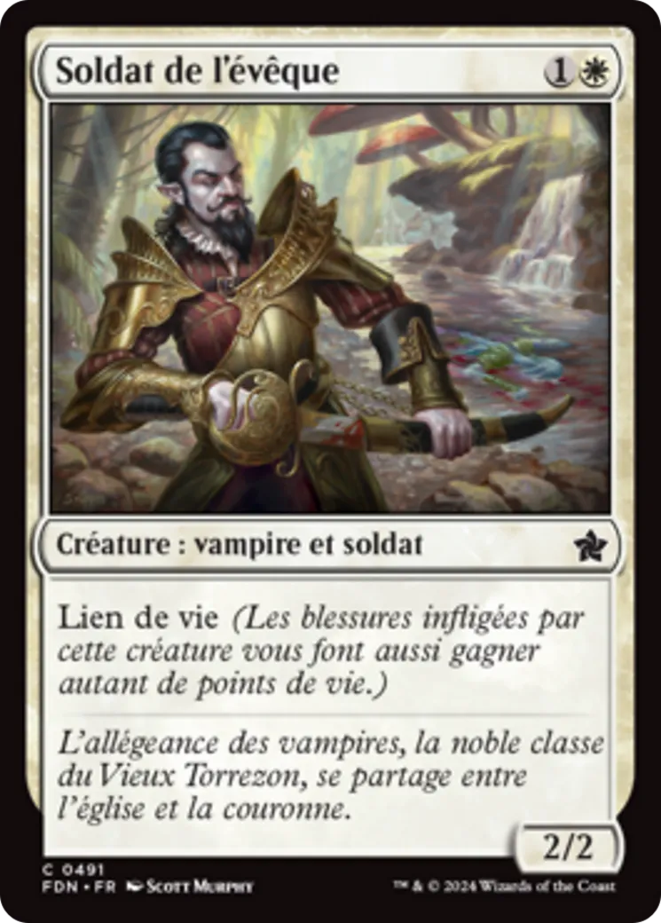 Soldat de l'évêque — Foundations — Magic: The Gathering
