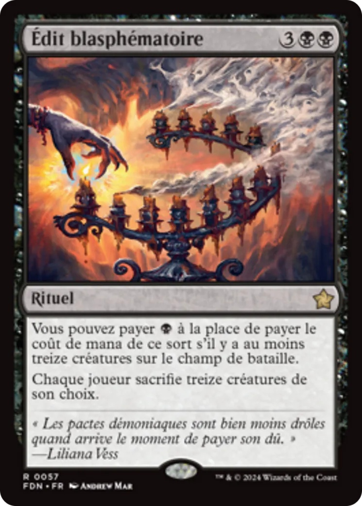 Édit blasphématoire — Foundations — Magic: The Gathering