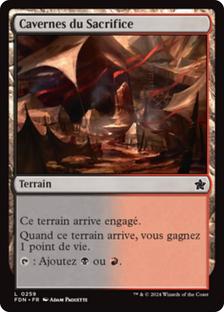 Cavernes du Sacrifice — Foundations — Magic: The Gathering