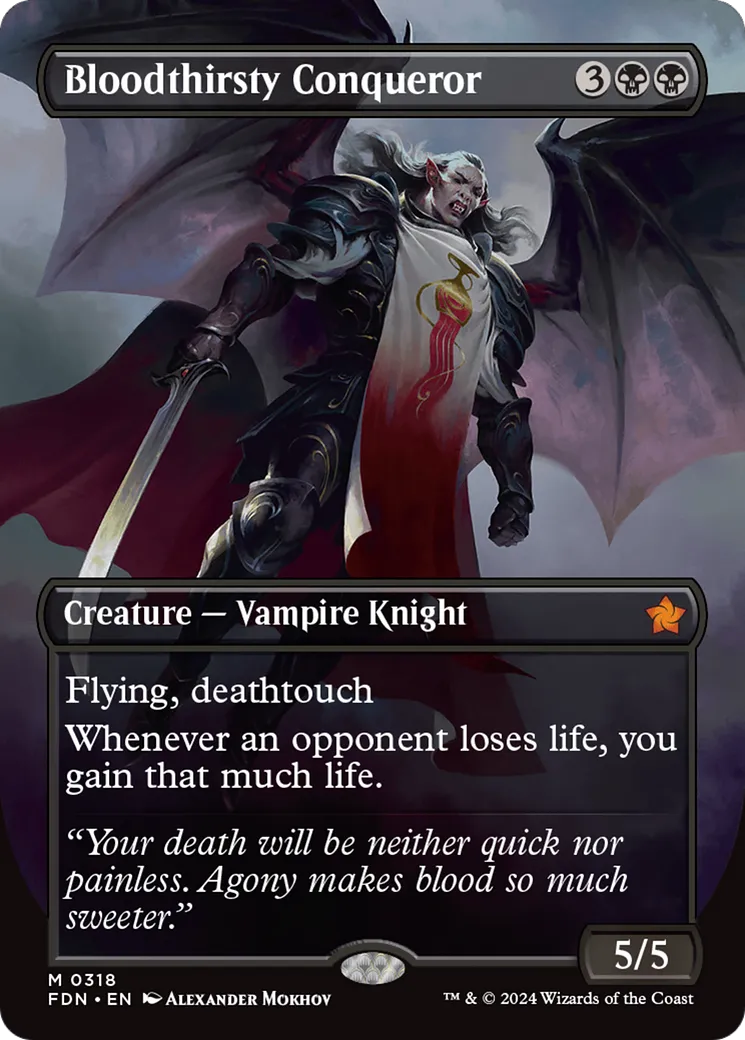 Bloodthirsty Conqueror from Foundations - Magic: The Gathering