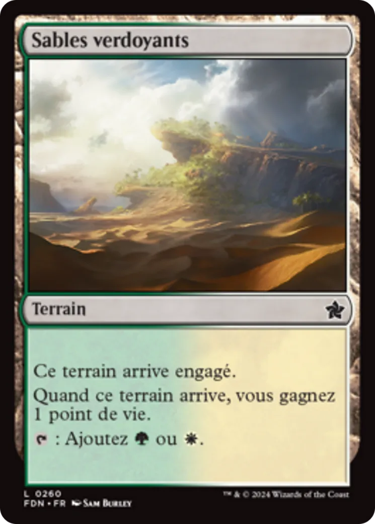Sables verdoyants — Foundations — Magic: The Gathering