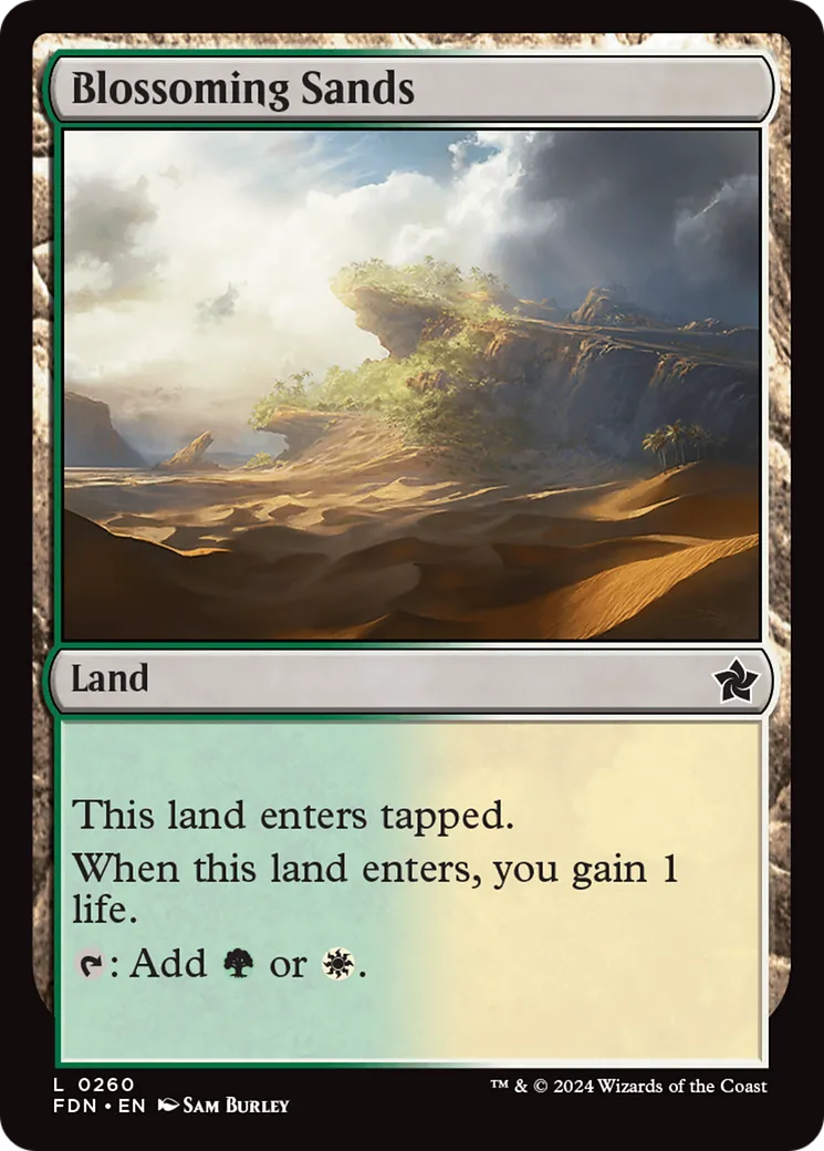 Blossoming Sands — Foundations — Magic: The Gathering