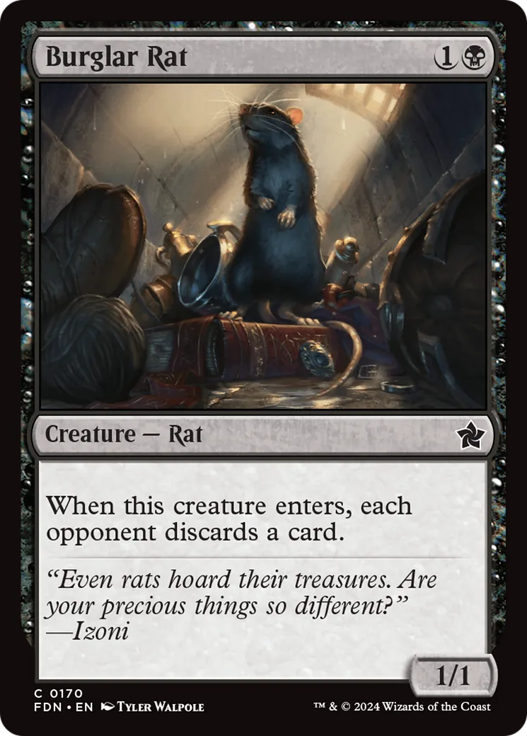 Rat cambrioleur — Foundations — Magic: The Gathering