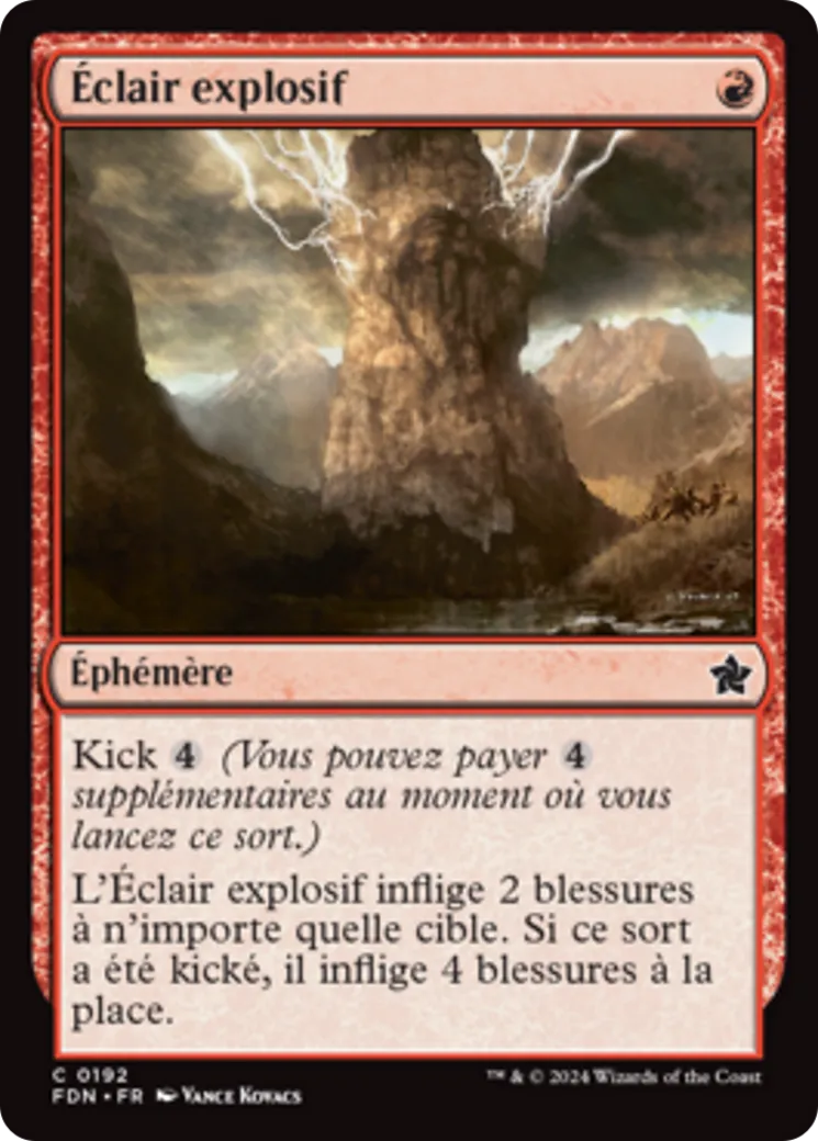 Éclair explosif — Foundations — Magic: The Gathering