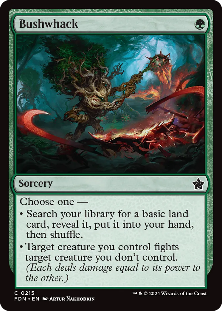 Bushwhack — Foundations — Magic: The Gathering