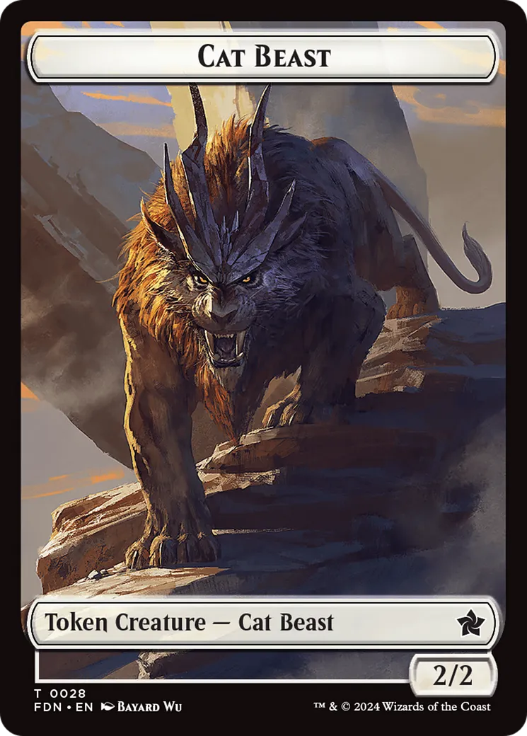 Cat Beast — Foundations — Magic: The Gathering