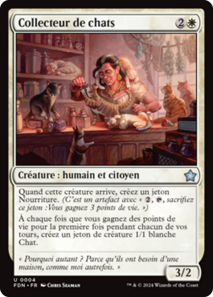 Collecteur de chats — Foundations — Magic: The Gathering
