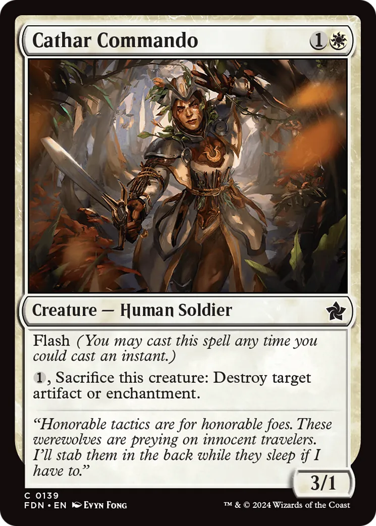 Commando cathare — Foundations — Magic: The Gathering