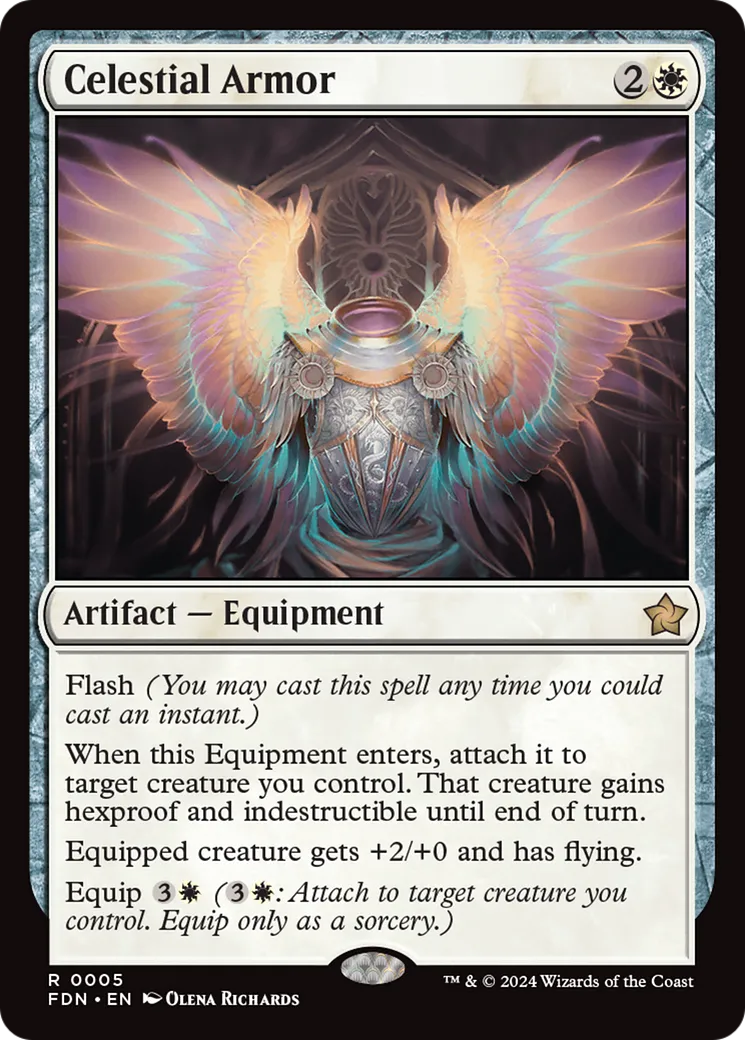 Celestial Armor — Foundations — Magic: The Gathering