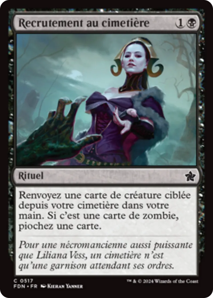 Recrutement au cimetière — Foundations — Magic: The Gathering