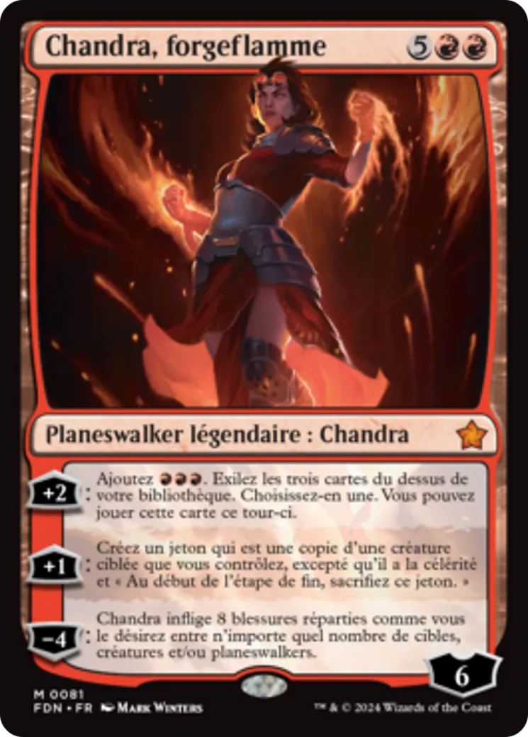 Chandra, forgeflamme — Foundations — Magic: The Gathering