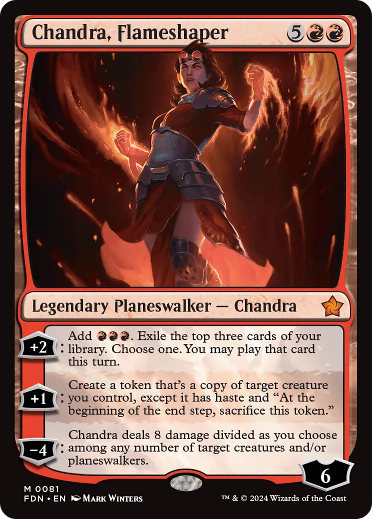 Chandra, forgeflamme — Foundations — Magic: The Gathering