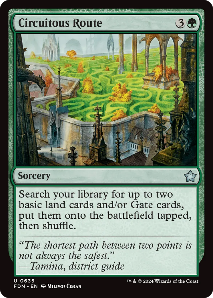 Circuitous Route from Foundations - Magic: The Gathering