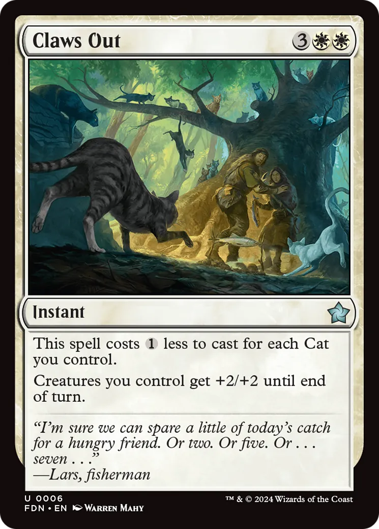 Claws Out — Foundations — Magic: The Gathering