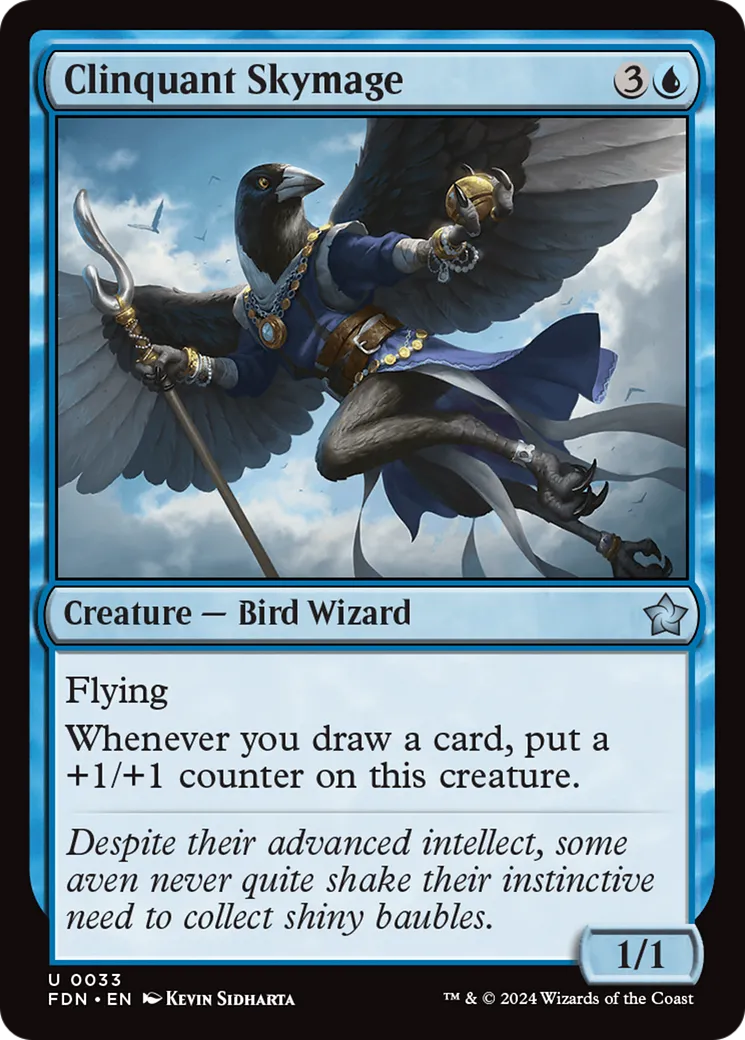 Clinquant Skymage — Foundations — Magic: The Gathering